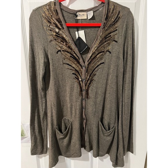 Miss Me Cardigan with sequin NWT - Picture 5 of 5